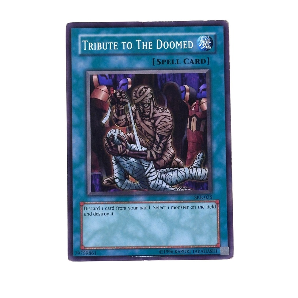 Yu-Gi-Oh! Trading Card Blue Tribute‎ to the Doomed SKE-035 Spell Card